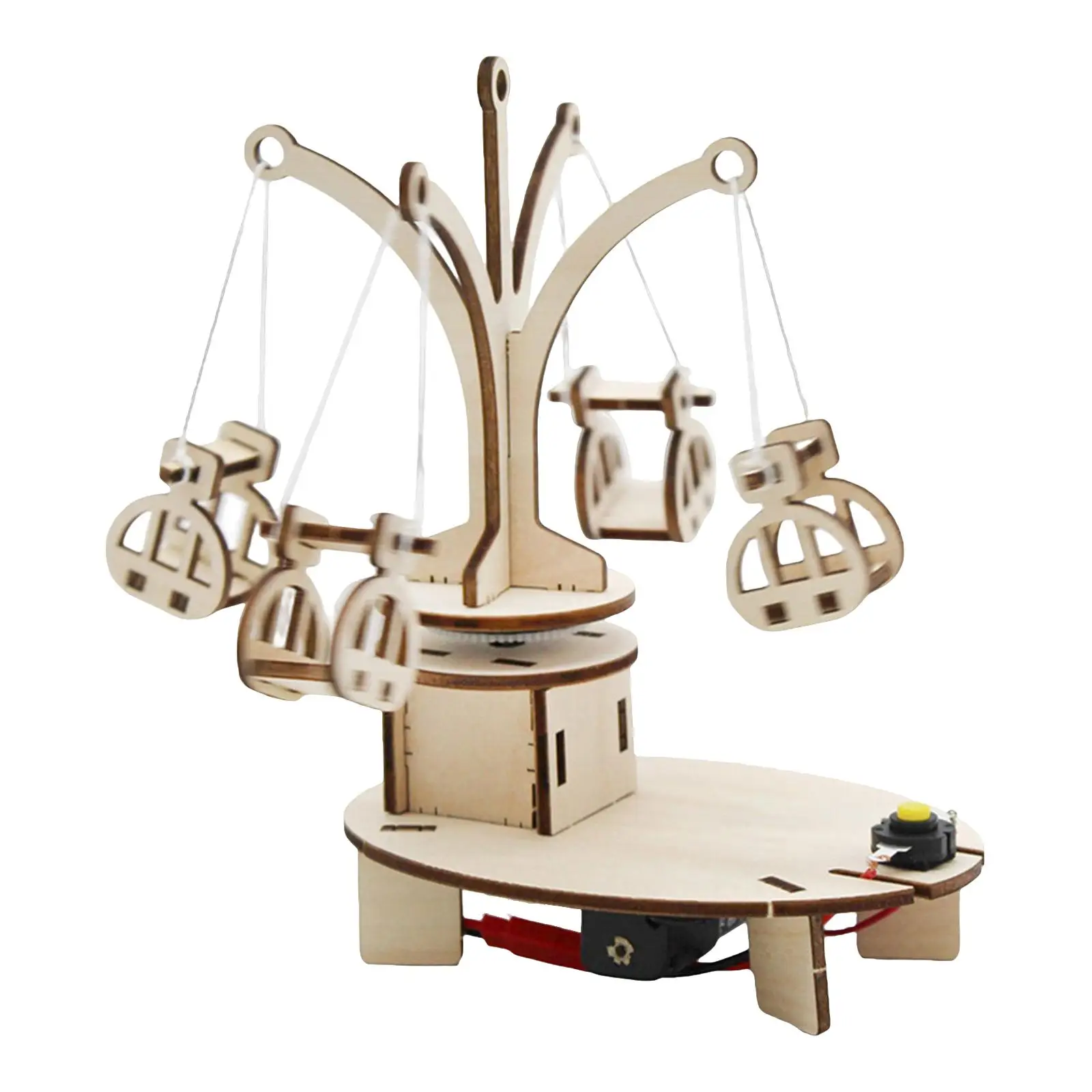 

Деревянный вращающийся стул в сборе, необходимая модель «сделай сам», карусель, игровой набор, пазл