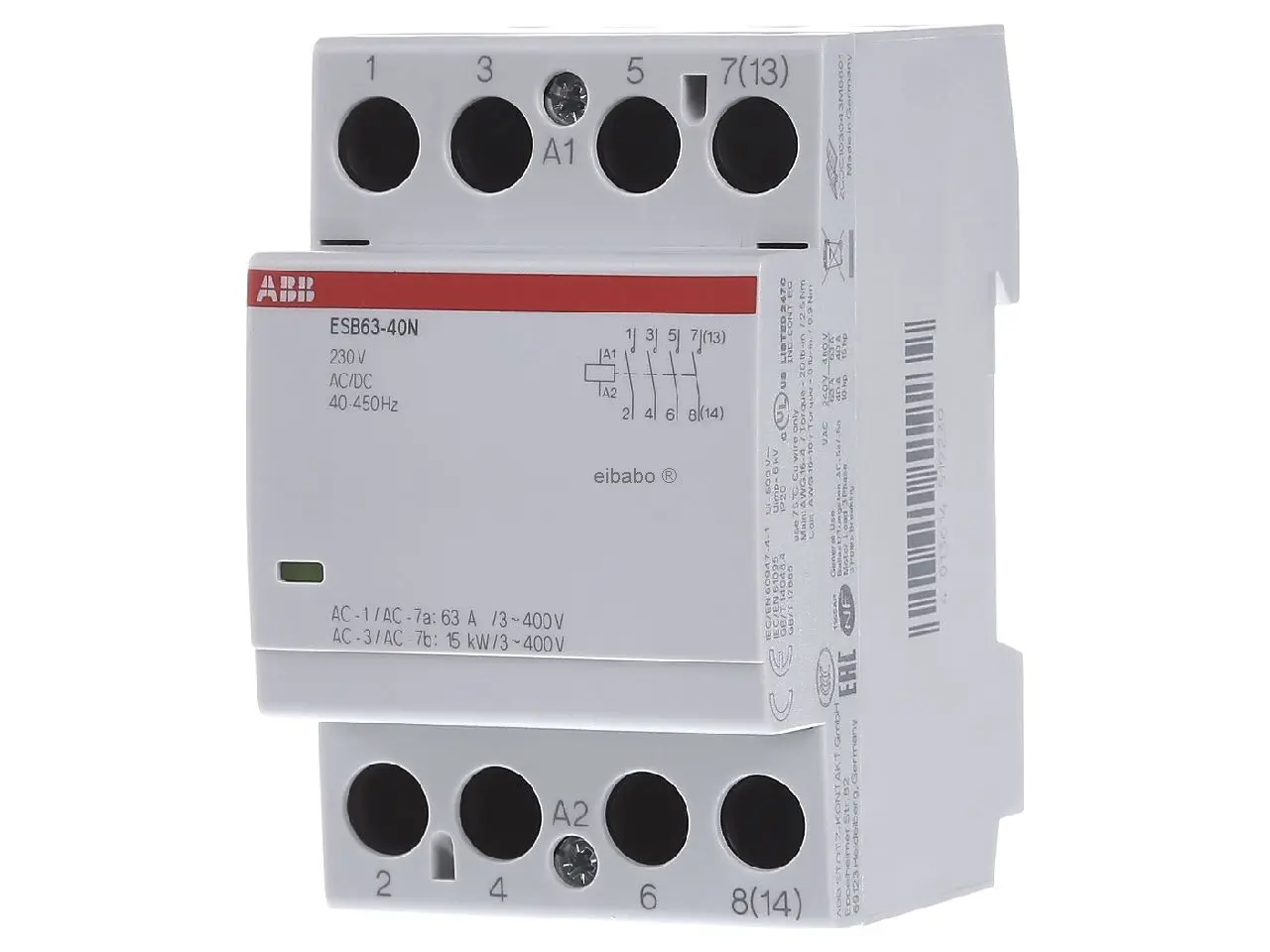 контактор модульный авв. модульный контактор abb ghe3211202r0001. Abb контактор esb25-20n-06 модульный (25а ас-1, 2но), катушка 230в ac/dc. контактор модульный abb 25а. контактор модульный авв.