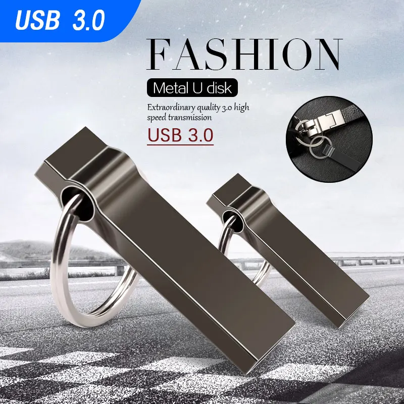 

USB Stick 128GB USB 3.0 Flash Drive 256GB 512GB 64GB Metal Pen Drive Really capacity 32GB 16GB 8GB Pendrive Flash Memory U Disk