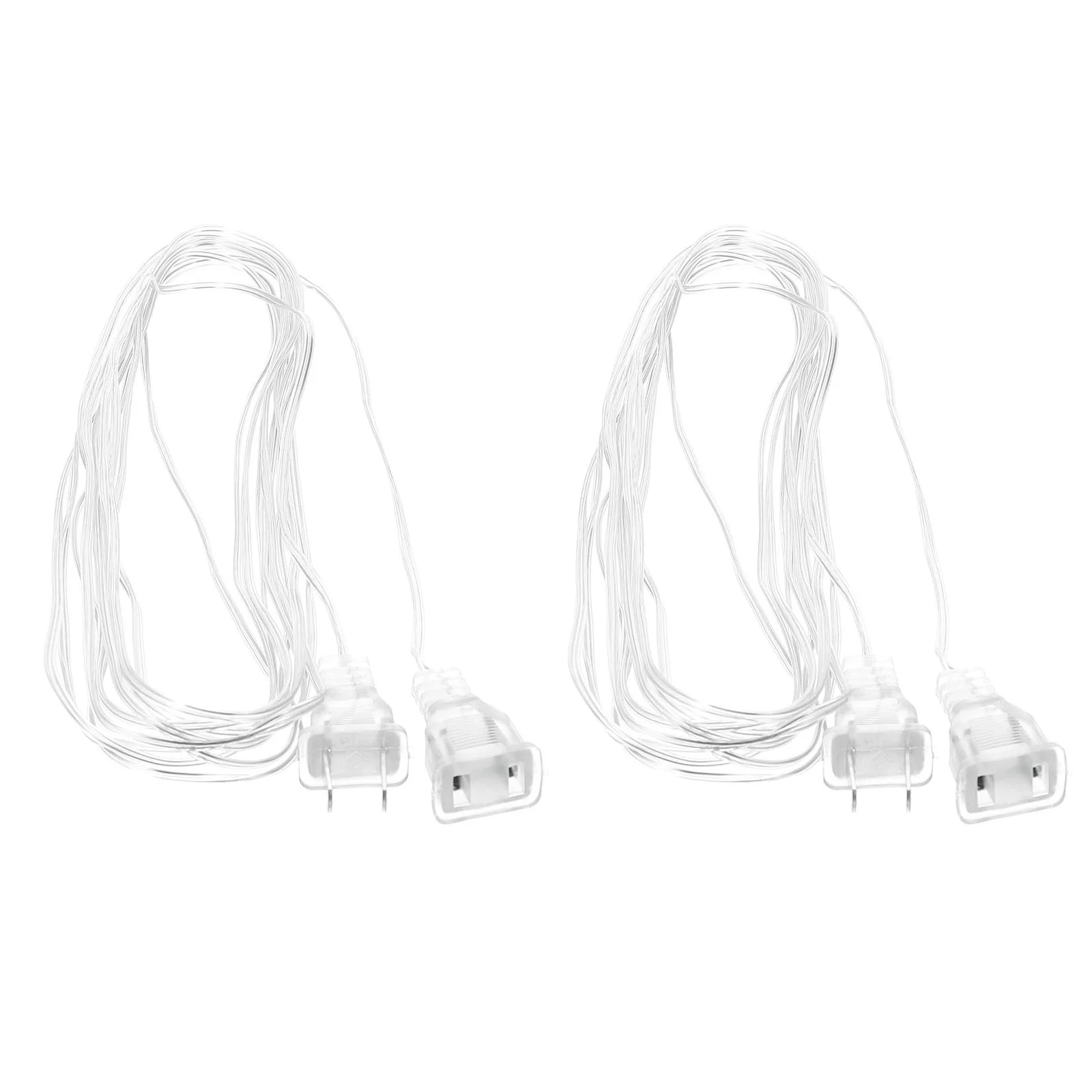 2 Pcs Extension Cord Cable of Strip Lights Cords For Christmas Extender Pvc Ceiling Hanging Decor