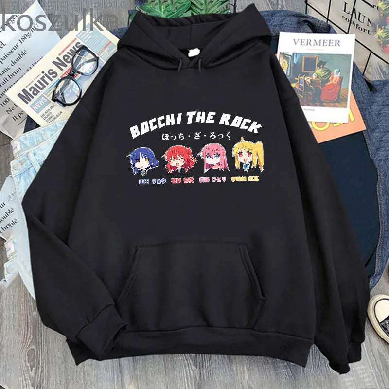 

Hoodie Women Anime Bocchi The Rock Hoodies Men Women Ullzang Funny Hitori Gotou Hoodie Sweatshirt 90s Gothic Hip Hop Tops Haraju