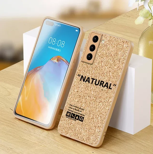 

Free Shipping For Samsung Galaxy S20 S21 Plus Note 20 S22 Ultra A10S A20S A32 A42 A52 A72 Soft Wooden Sawdust Cover Wood Silicon