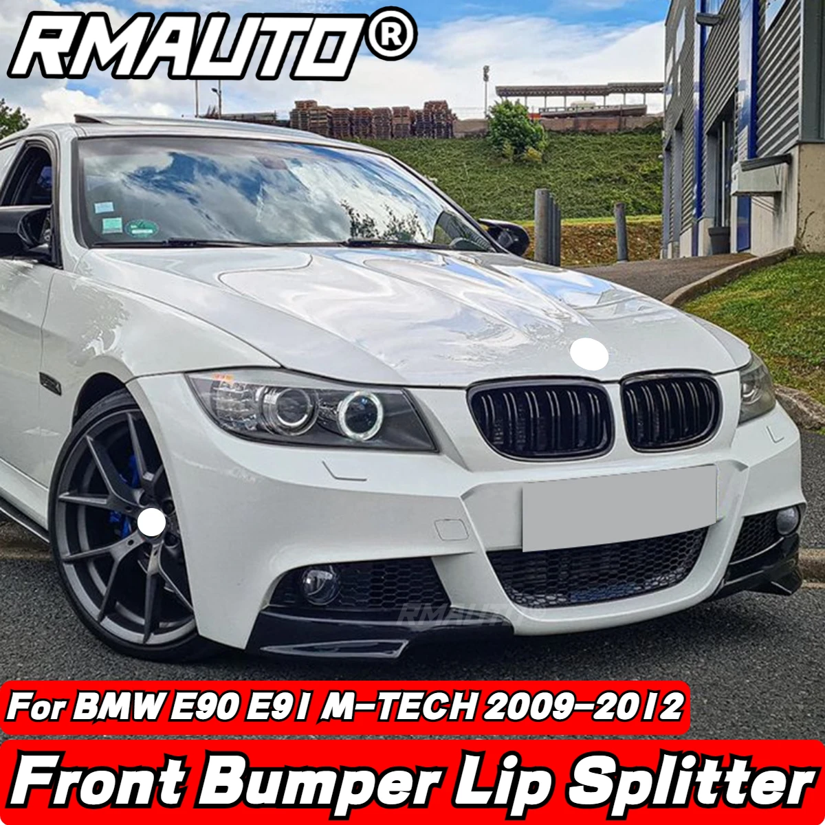 

E90 E91 Car Front Bumper Lip Apron Splitter Guard Protector Body Kit For BMW 3 Series E90 E91 M-Tech 2005-2012 Exterior Part