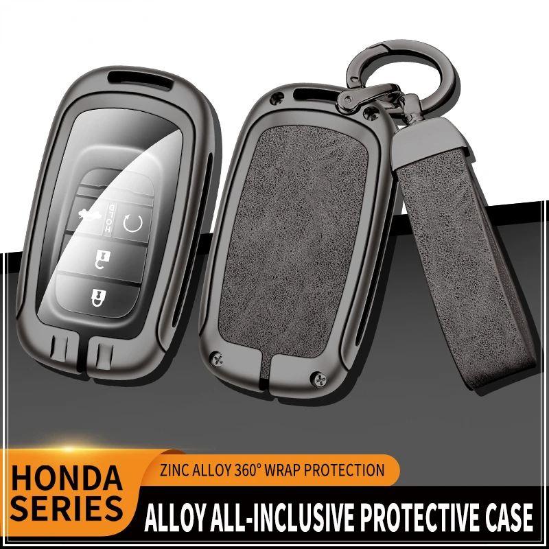 

Car Key Case Cover Key Shell Holder Key Bag Shell For Honda Civic 11th Gen Accord Vezel Freed Pilot CRV 2021 2022 Accessories