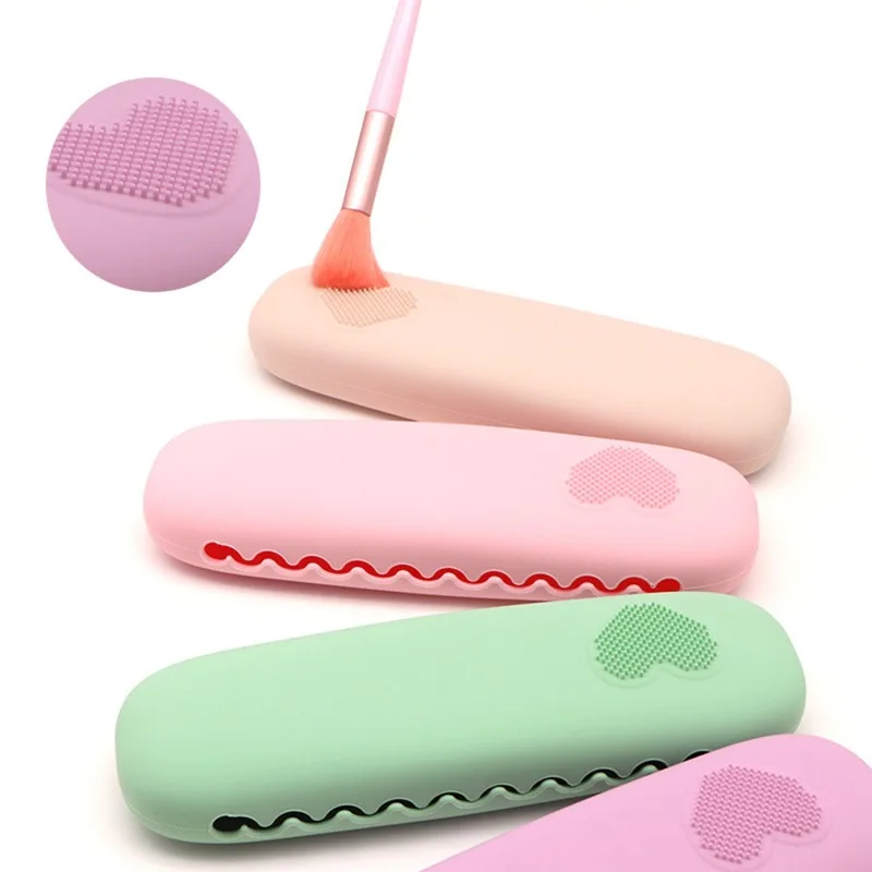 Силиконовая Сумка Для Хранения Кистей Макияжа Портативный Органайзер