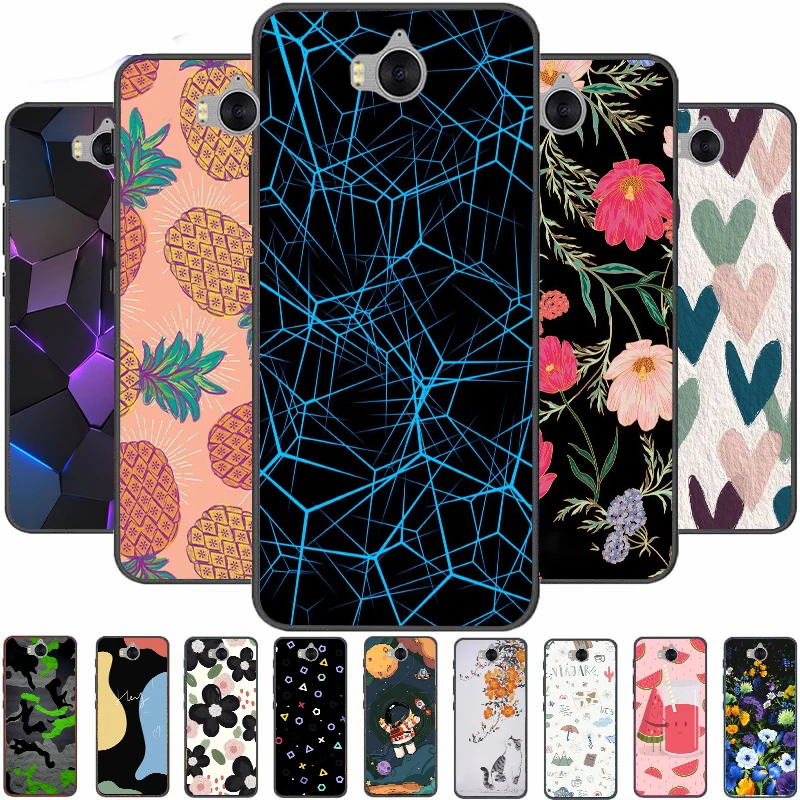 

Case For Huawei Y6 2017 mya-l22 mya-u29 Cases Silicone Soft Cover For Huawei Y 6 2017 Y5 Y 5 Phone Fundas Oil Painting