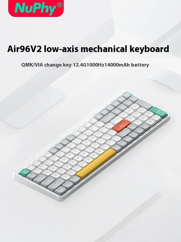 Механическая клавиатура Nuphy Air96 V2 трехрежимная беспроводная игровая с