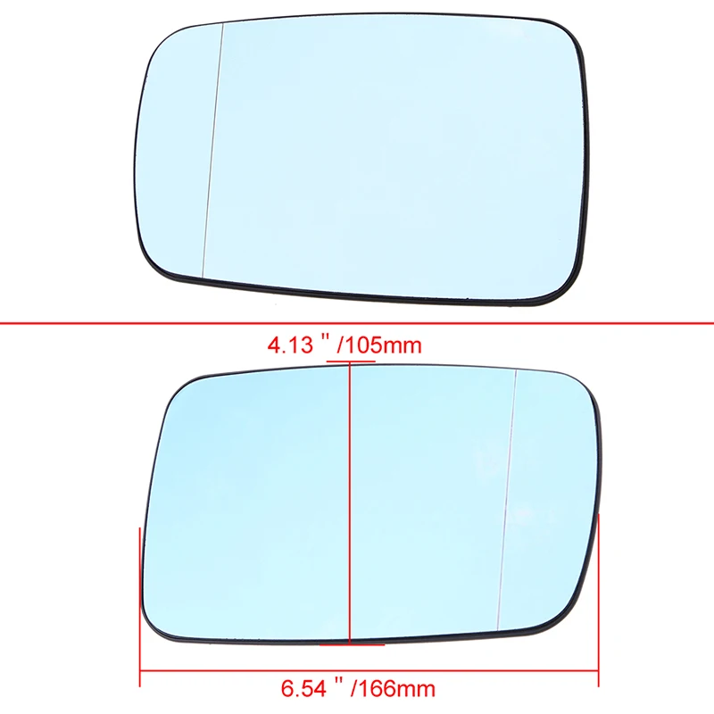 Автомобильное синее зеркало заднего вида с подогревом POSSBAY для BMW 5 серии E39 Sedan Wagon