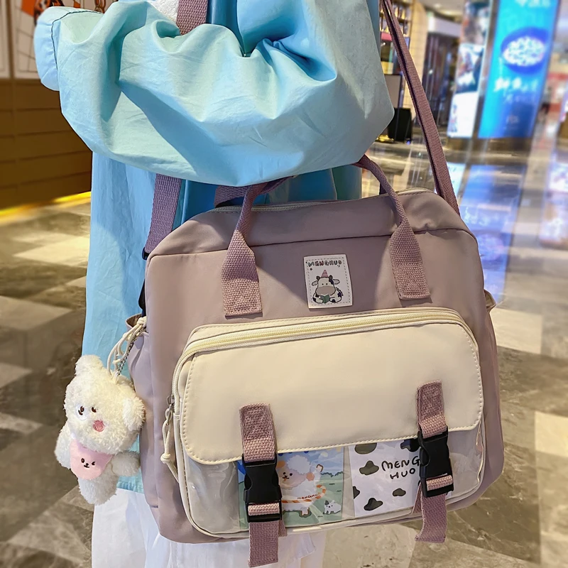 

Fashion Women Backpack Mochila For Teenager Cute Waterproof College Black Kawaii Girl Student Mini Rucksack School Bag