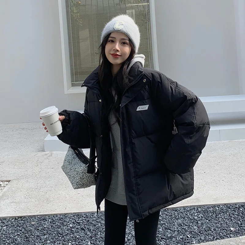 Padded Coat Women Short 2022 Winter New Stand-up Collar Loose Padded Jacket