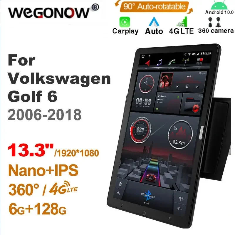 1920*1080 Nano Ownice Android10.0 для Volkswagen Golf 6 2006-2018 Автомобильный радиоприемник Видео Аудио 13 3