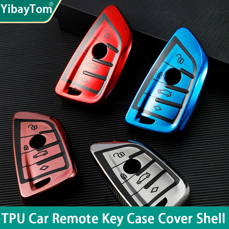 

TPU Car Remote Key Case Cover Shell For BMW X1 X3 X5 X6 X7 1 3 5 6 7 Series G20 G30 G11 F15 F16 G01 G02 F48 Protector Holder Fob