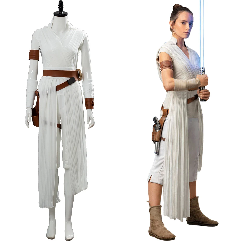 Купи The Rise of Skywalker Rey Cosplay Costume Outfit Dress Suit Uniform за 2,788 рублей в магазине AliExpress