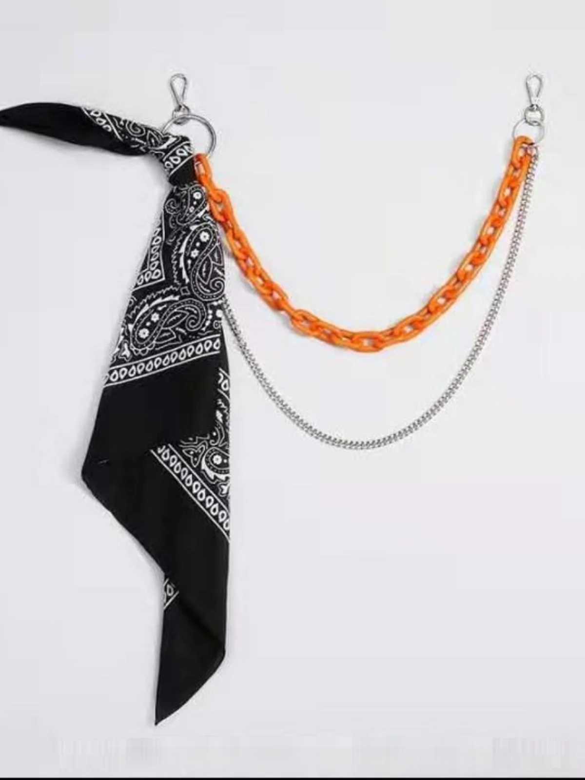 Брюки Аксессуары Подвеска в стиле хип-хоп с Ins High Street Phants Квадратный шарф на