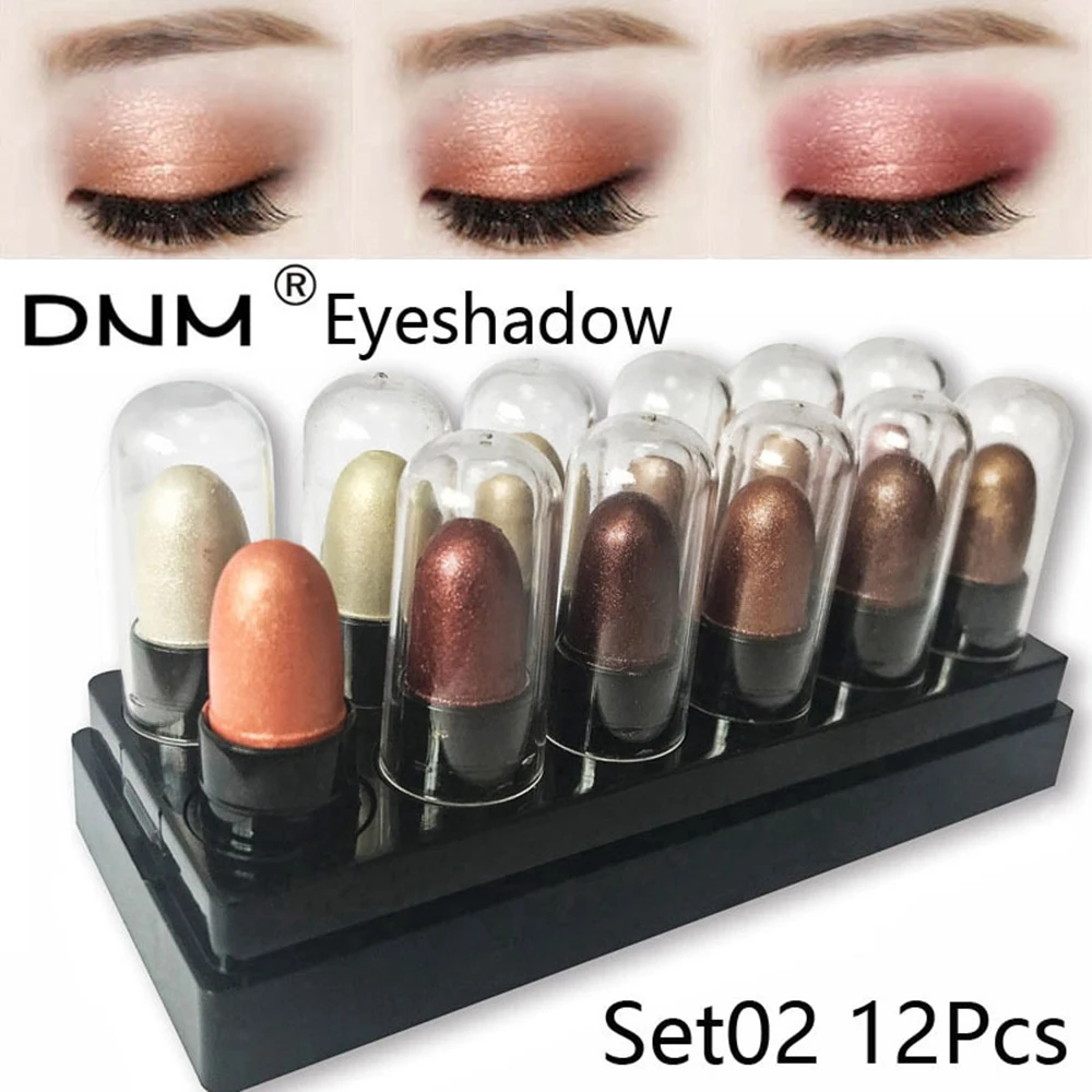

12Color/Set Eyeshadow Lying Silkworm Box Set Matte Glitter Eye Shadow Stick Pencil Waterproof Lasting Eye Makeup Cosmetic Shadow