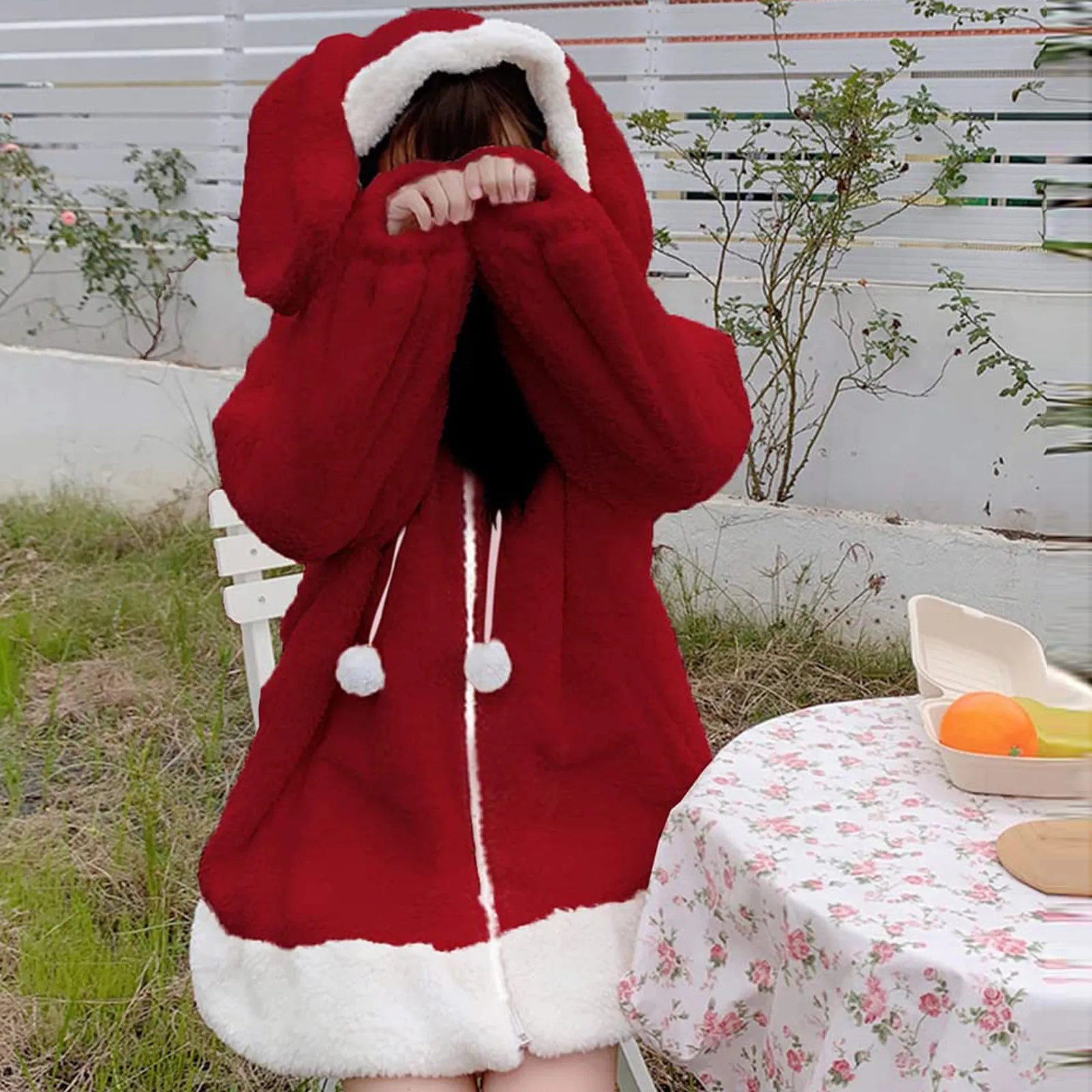 

Fleece Lined Running Jacket Women Womens Fashion Cute Fluffy Long Sleeve Hooded Sweatshirt Hooded Sweatshirt Fleece
