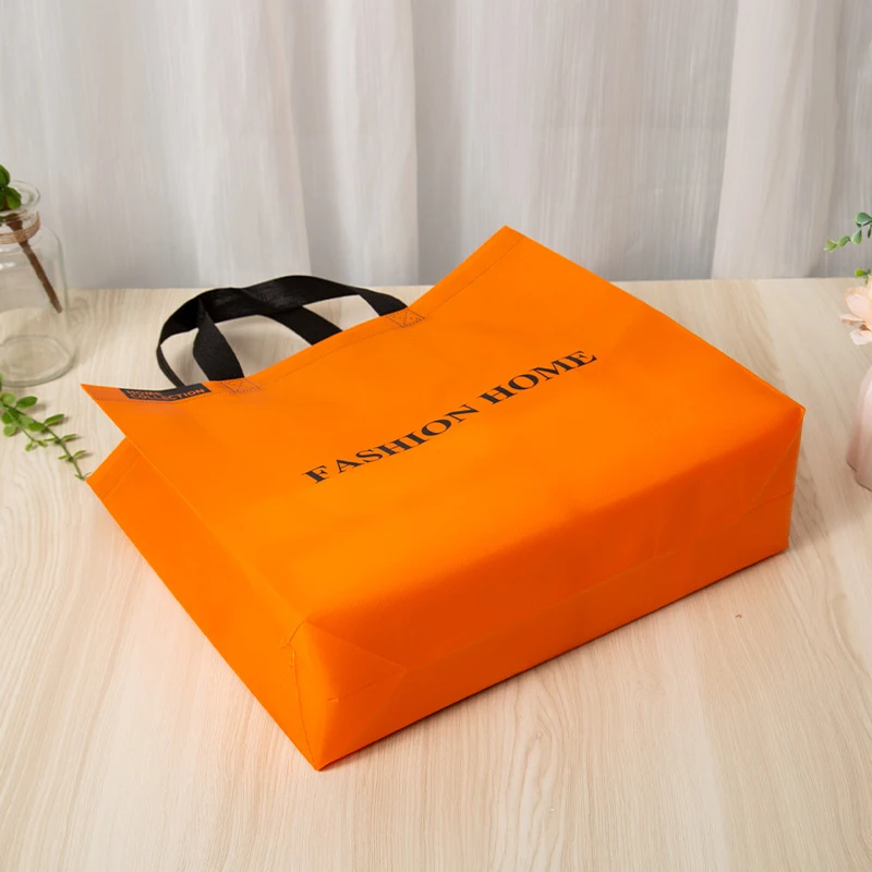 

Simple Non Woven Tote Bag Colorful Laminated Antifouling Shopping Gift Bag Firm Tote Bag Clothing Down Jacket Mall Shopping Bag