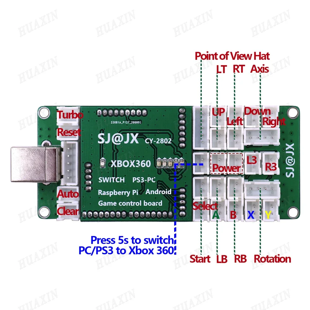 Arcade Game USB Zero Delay Joystick Push Button Encoder Board For PC PS XBOX360 SWITCH Raspbrry pi Android Control Without Cable