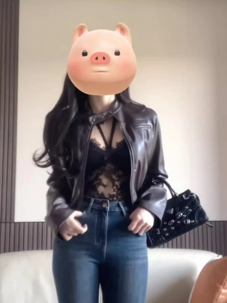 Black Lace Cami Women Autumn and Winter Inner wear Bra Straps Pad One-Piece Bottoming Stacked Hanging Neck Top