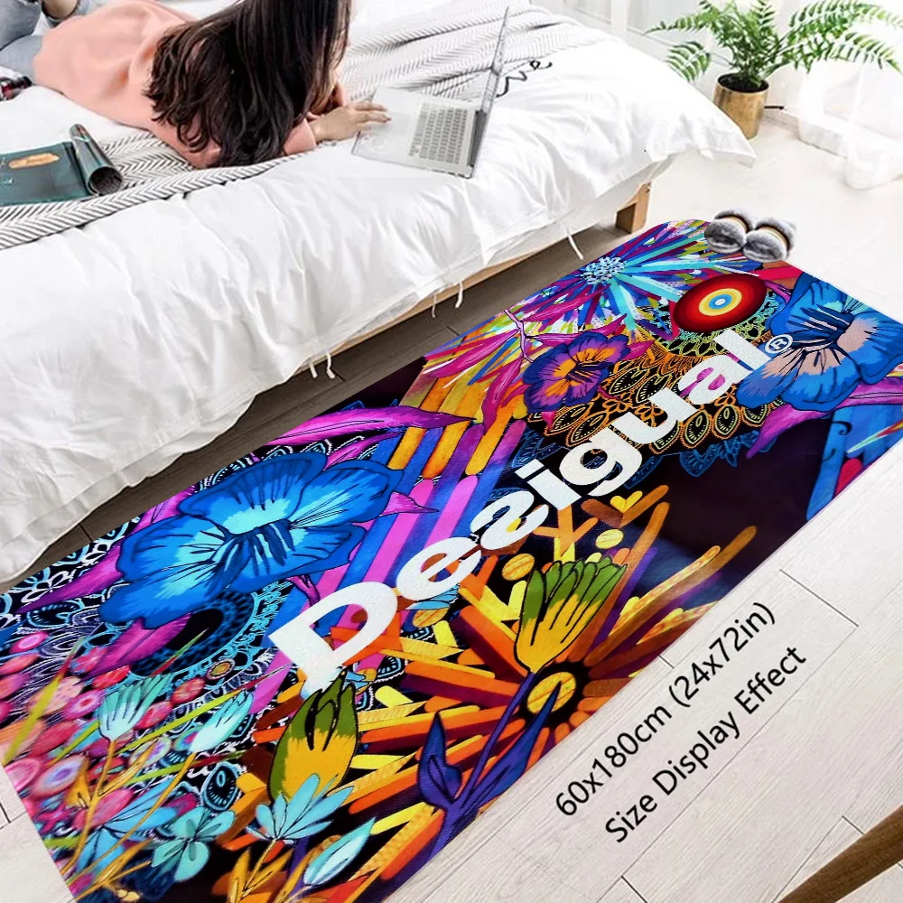 Дизайнерский Коврик Для Ванной Комнаты Противоскользящий Замшевый Напольный В