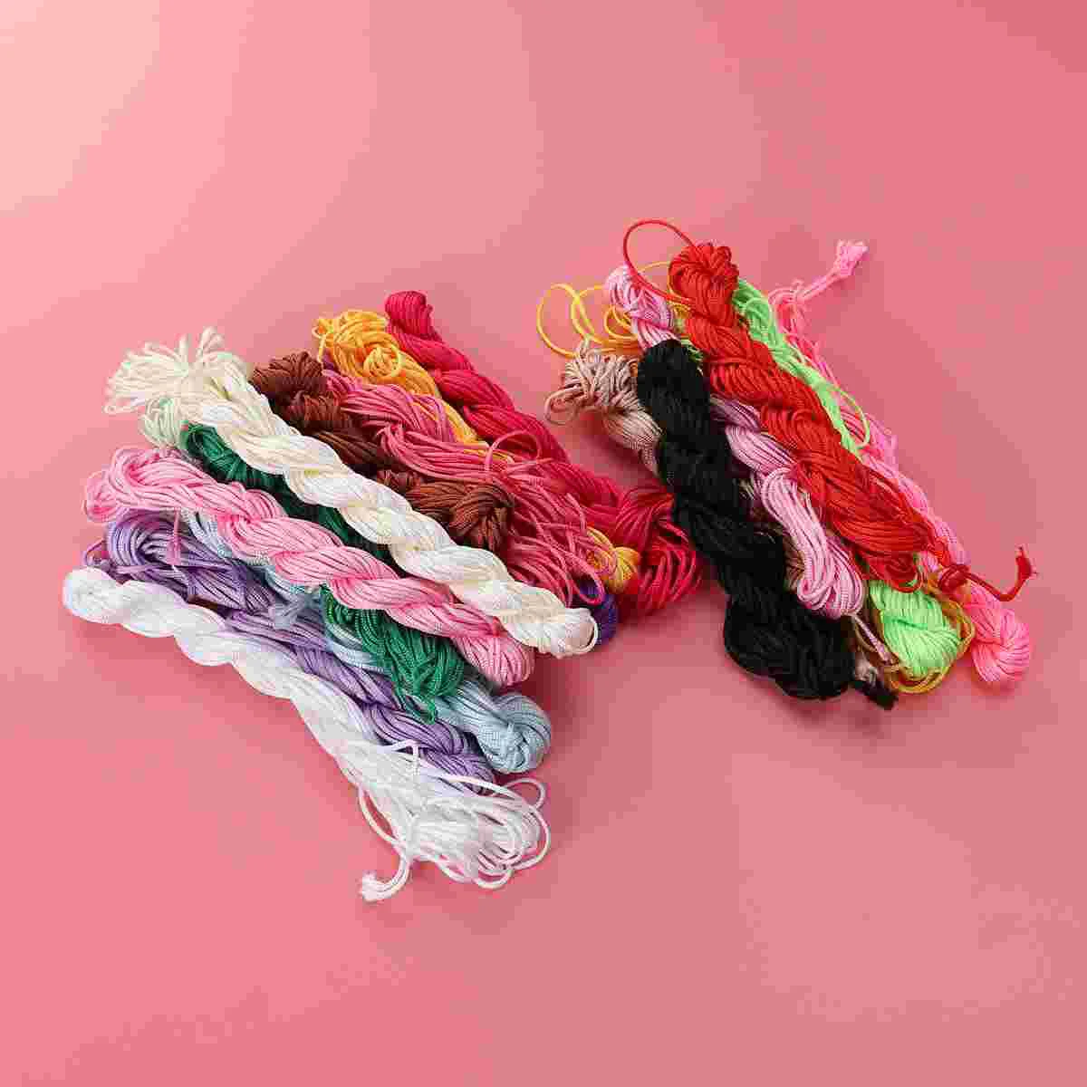 

Cord Thread Beading Nylon String Knotting 2Mm Rattailmaking Wire Necklace Silk Jewelry Satin Jewellery Macrame Chinese Trim