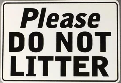 

Metal Plate Sign Do Not Litter Gate Shop Cave Warn Home Wall Decor Tin Art Store