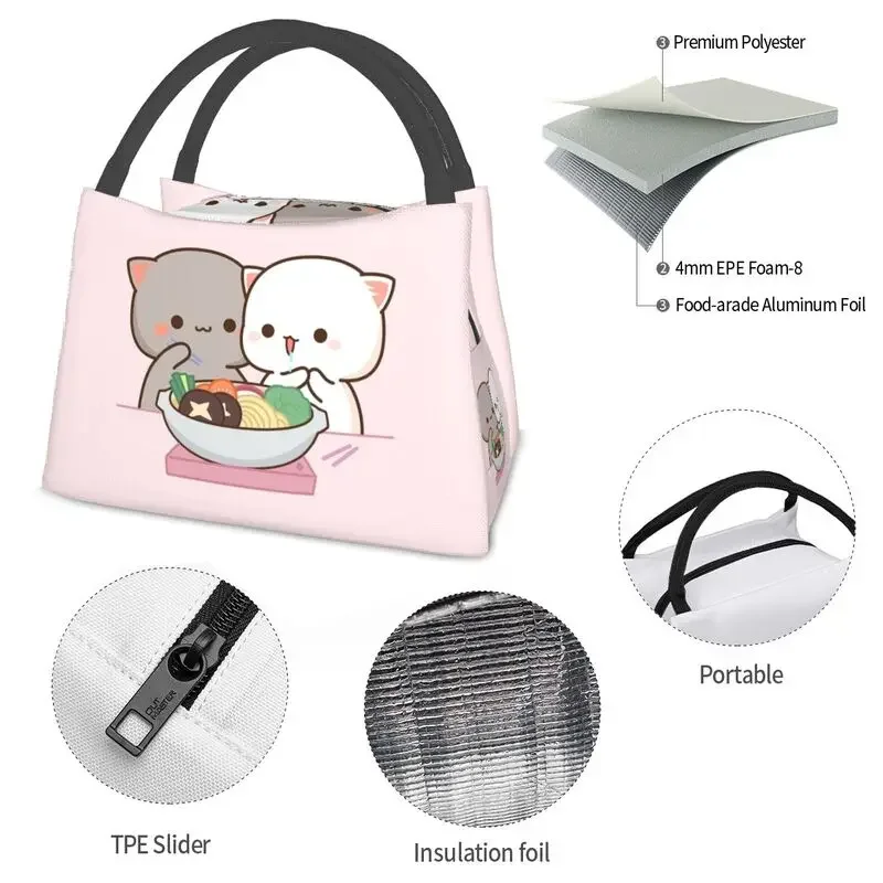 Сумка для обеда с салатами персика и гома на заказ мужчин женщин теплый