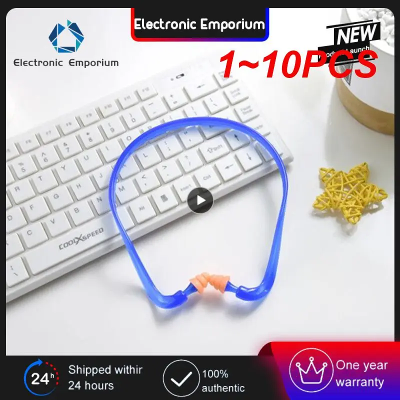 

1~10PCS Swim Reusable Hearing Protection Noise Reduction Earplugs Earmuff Silicone Corded Ear Plugs Ears Protector