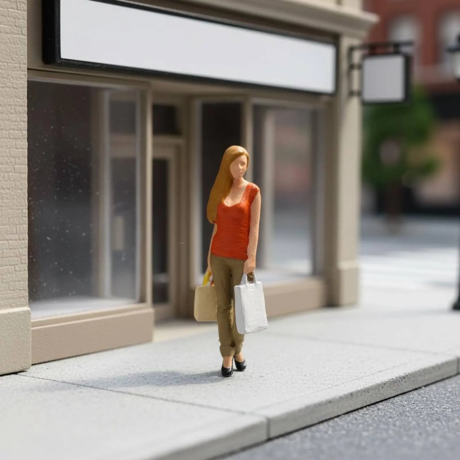 Набор из 6 коллекционных миниатюрных фигурок покупателей, масштаб 1:64, ручная роспись (art.: 3920da3e5eb93) - 3920da3e5eb93