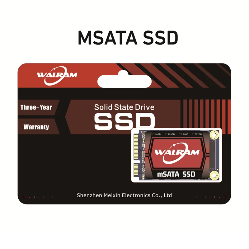 Walram SSD mSATA Half Size SSD 128GB 256GB 512GB 1tb HDD SATA 3.0 III For Tablet PC Laptop hard drive disk mSATA ssd half size enlarge