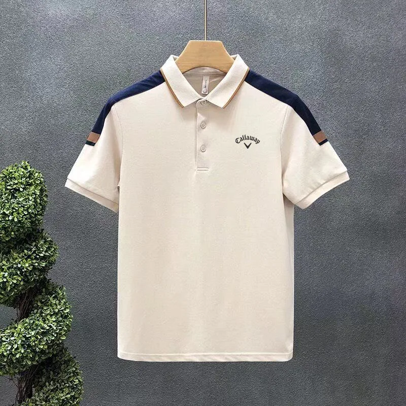 Golf Clothing for Men High Quality Golf Shirts Summer Fashion Casual Short Sleeve Tops Men Polo Shirts Golf Wear Men T-shirt