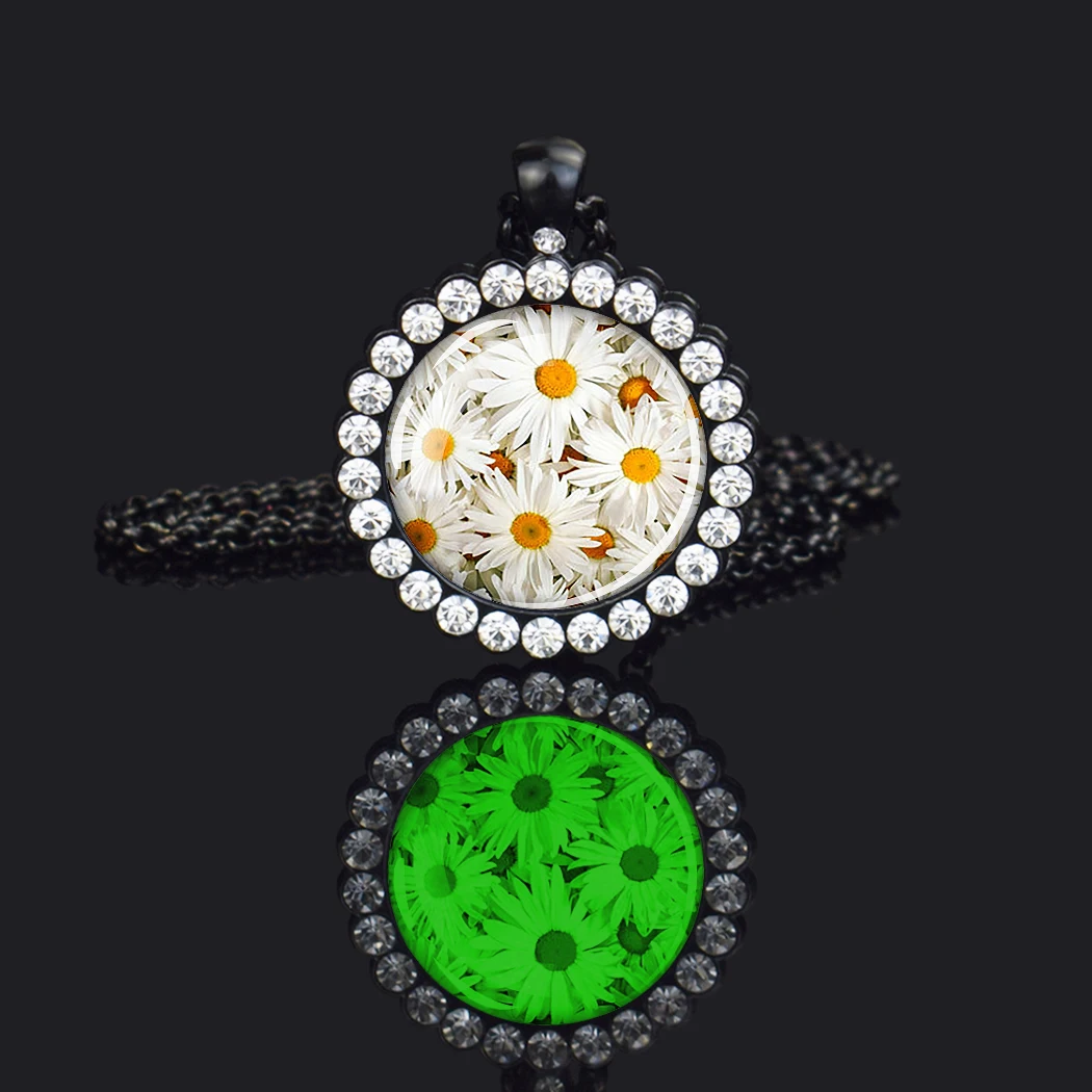 Подвески Esspoc ожерелье с кристаллами панк черные цепи светящаяся подвеска для