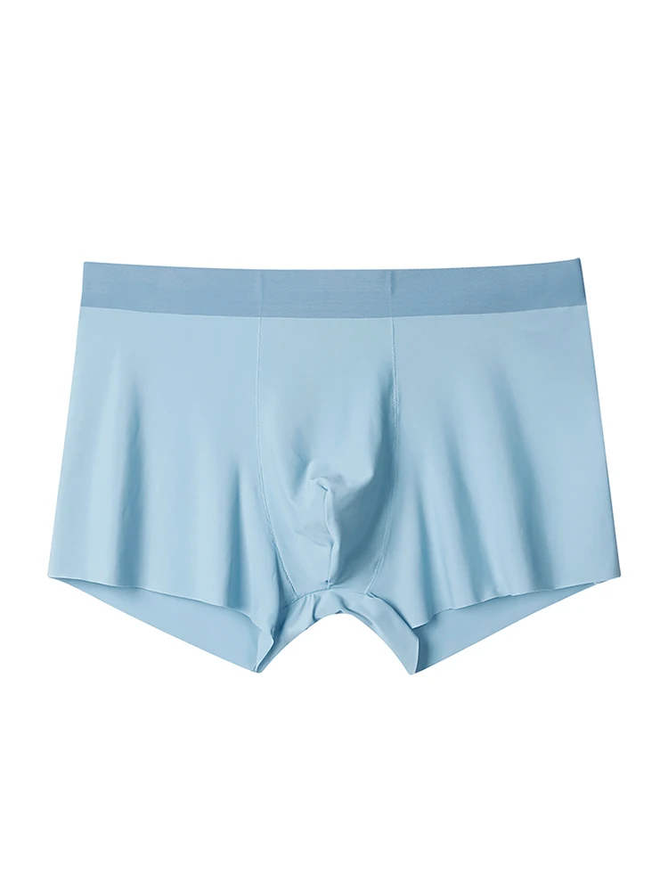 

Mens Panties Ice Silk Seamless Underwear Solid Color Ultra-thin Breathable Shorts Male Underpants Comfortabl Boxershorts L-3XL