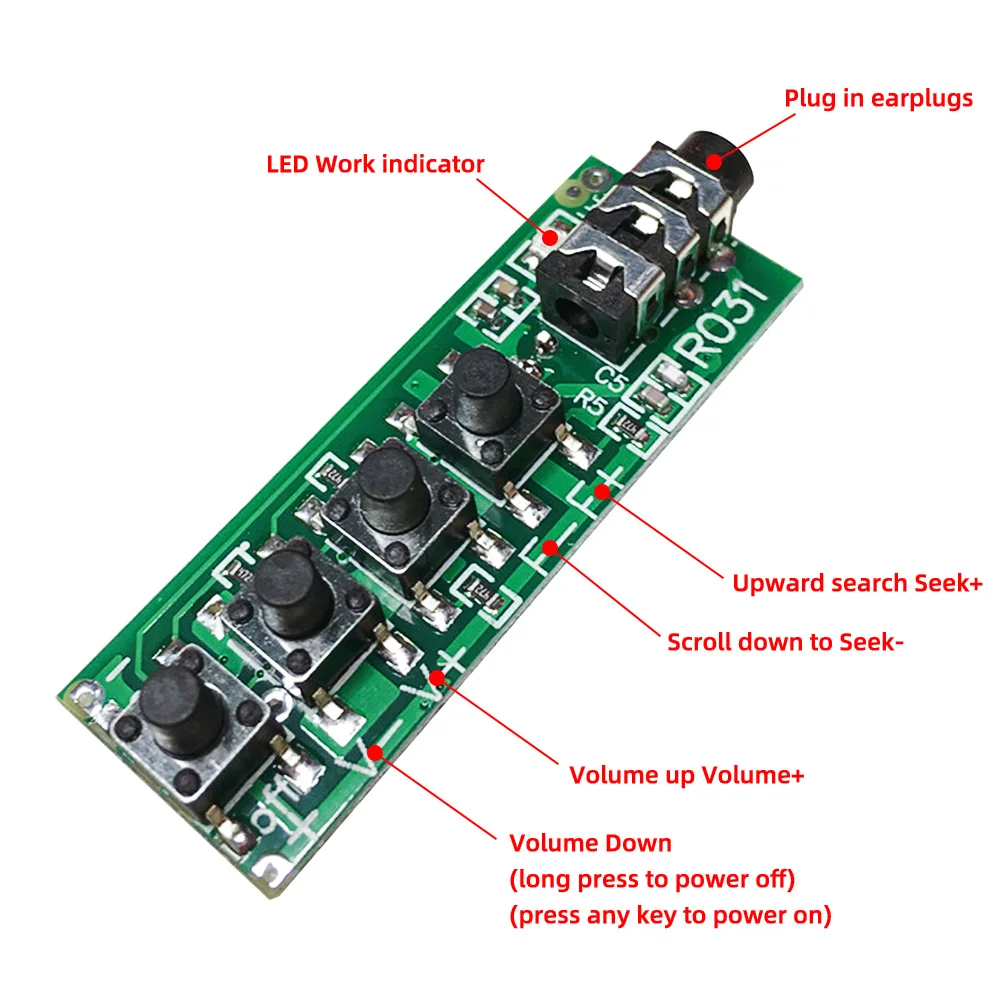 diymore RDA5807 Stereo Two Channel FM Module