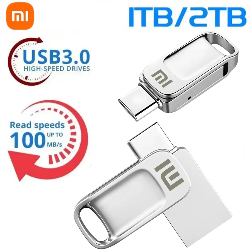 U-диск 2 В 1 OTG ТБ USB-накопитель USB 3.1 512 ГБ
