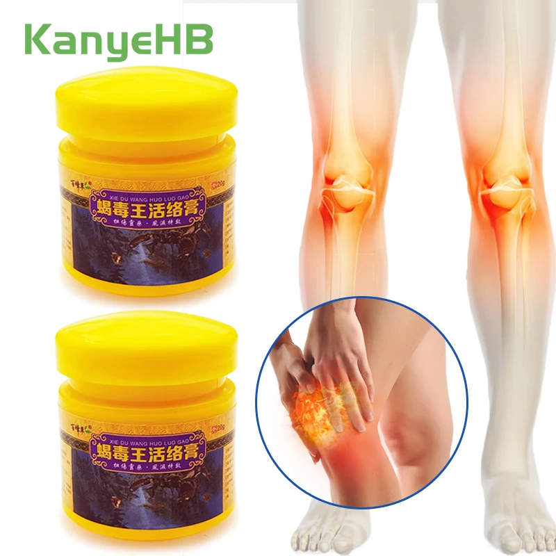 

2Pcs Knee Joint Pain Relief Cream Treat Lumbar Disc Herniation Sciatica Neck Back Arthritis Rheumatism Analgesic Ointment A302