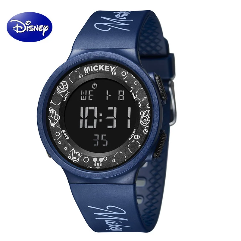 

Disney Mickey Mouse Watch Men Sport Waterproof Smart Luminous Seismic Anti-drop Student Electronic Watch for Boys Birthday Gift