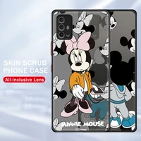 phone case minnie mickey mouse illustration for motorola e7i g60 g9 play g40 fusion g stylus g30 g8 plus e7 power frosted