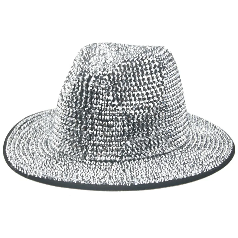 

Женские шапки шляпка женская шляпа мужская летняя Шляпа с широкими полями для мужчин и женщин, роскошная Брендовая женская Федора в стиле хип-хоп, декорированная зеленая, красная, Черная