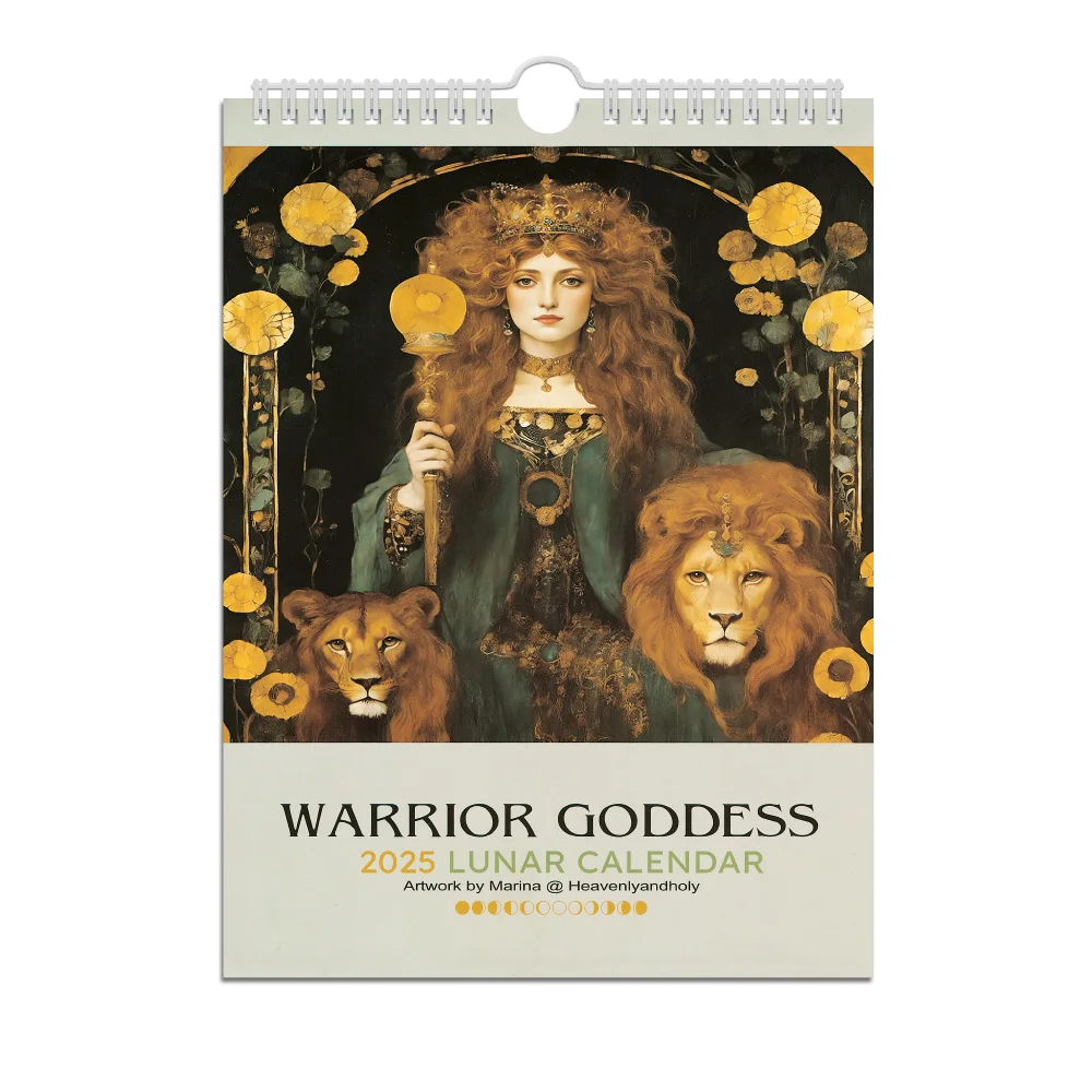 Календарь GODDESS WORRIOR на 2025 год украшение для дома ежедневный еженедельный