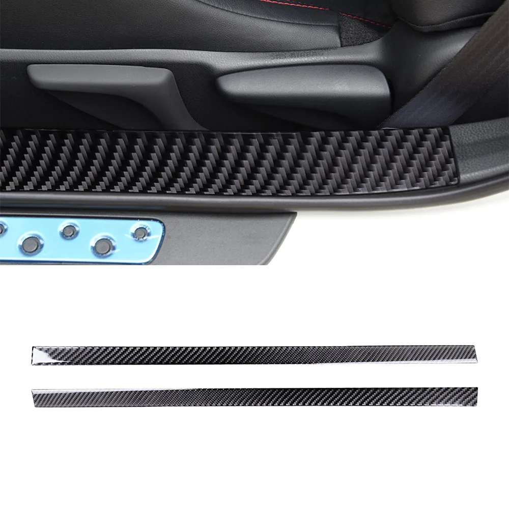 

Door Sill Scuff Plate Cover Decoration Sticker Decal for Subaru BRZ 86 2016-2020 Automotive Accessories Interior Carbon Fiber