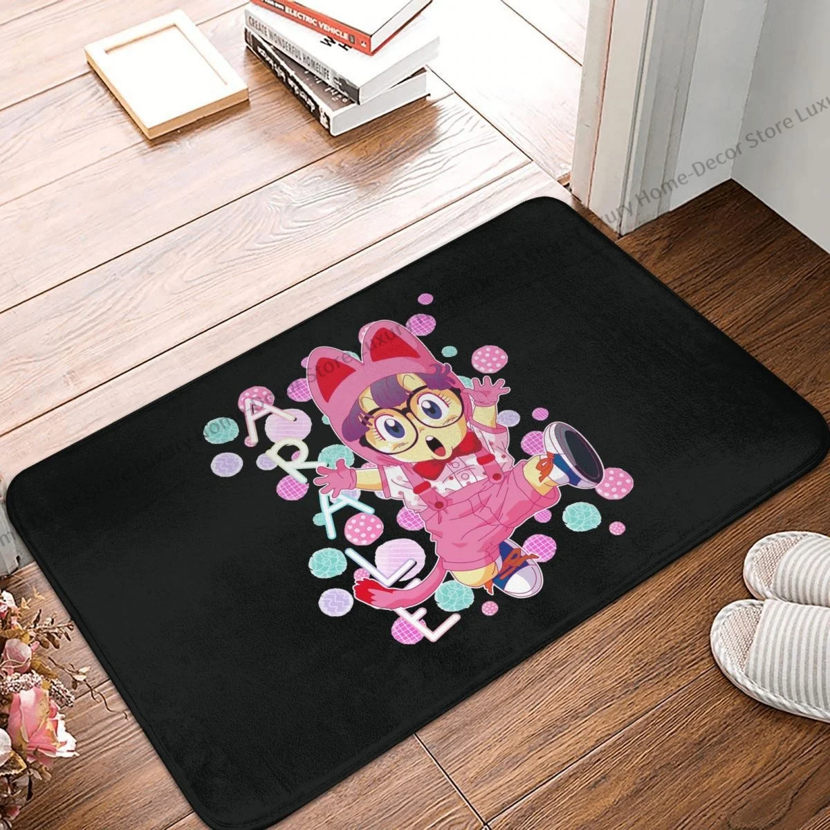 

Антискользящий коврик Dr Slump для ванной, коврик для спальни с рисунком Arale и Poop, Придверный коврик, напольный декоративный коврик
