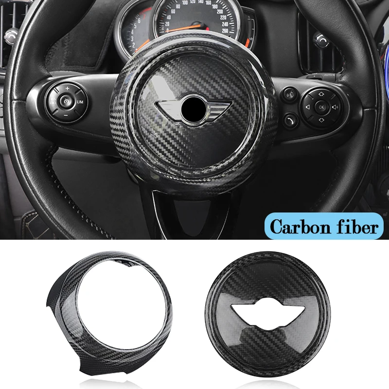 

Car Steering Wheel Panel Modification Accessories Carbon Fiber Sticker For Coope r S F 54 F 55 F 56 F 57 F 60 R 55 R 56 R60 R 61