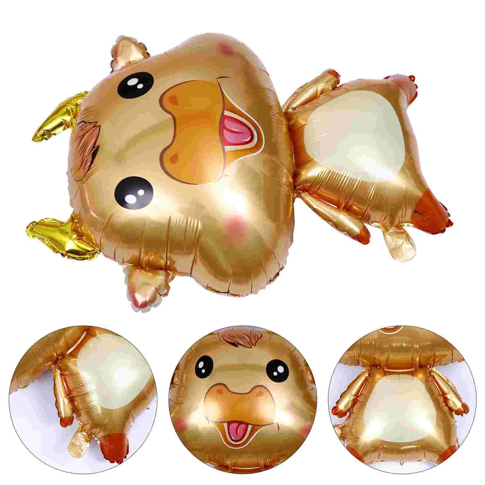 1 Set Practical Decorative Exquisite Durable Lovely Party Balloons Cartoon Ox Balloons Aluminum Film Balloons for Party