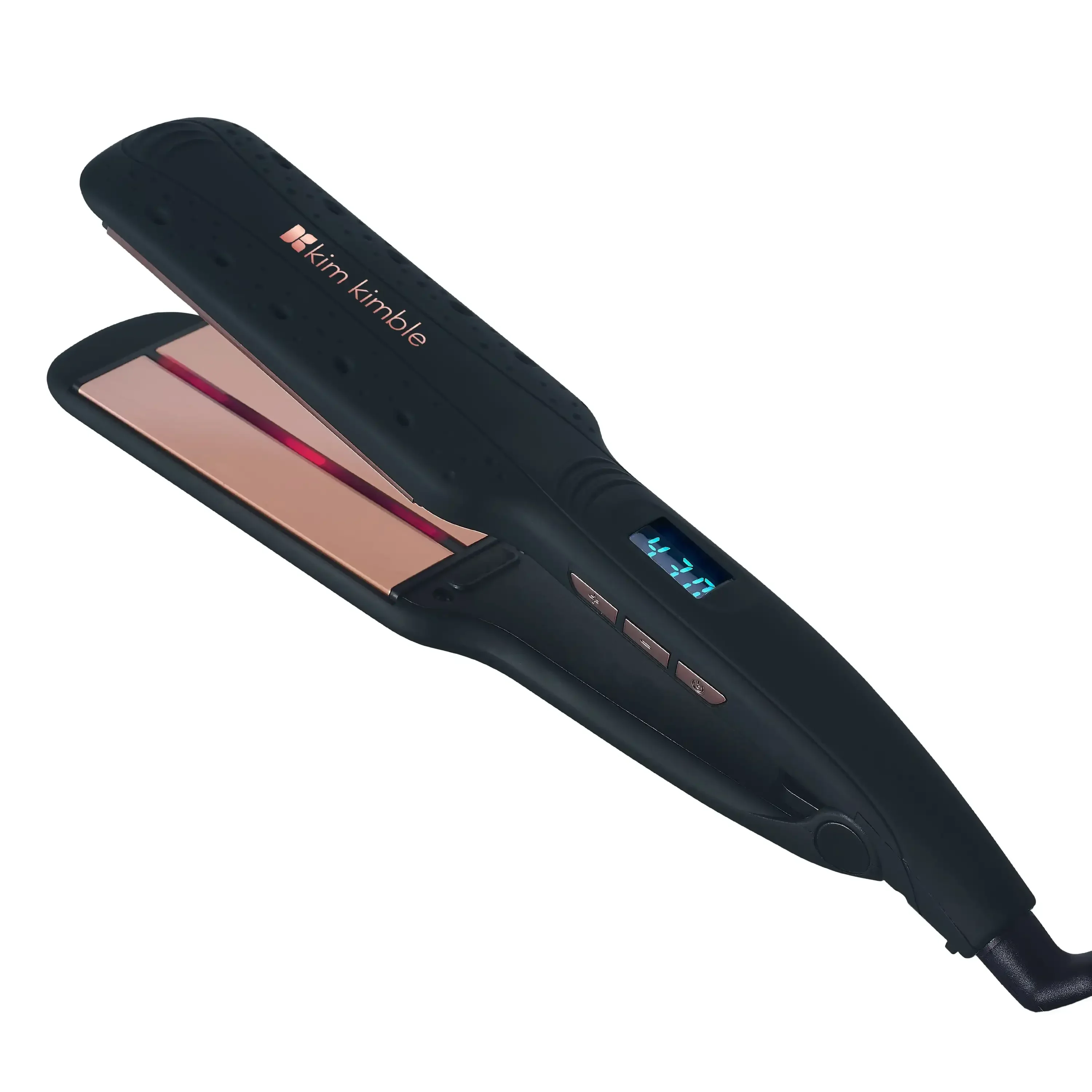 

Kim Kimble Infrared Professional 2" Ceramic Tourmaline Flat Iron Hair Straightener, Black