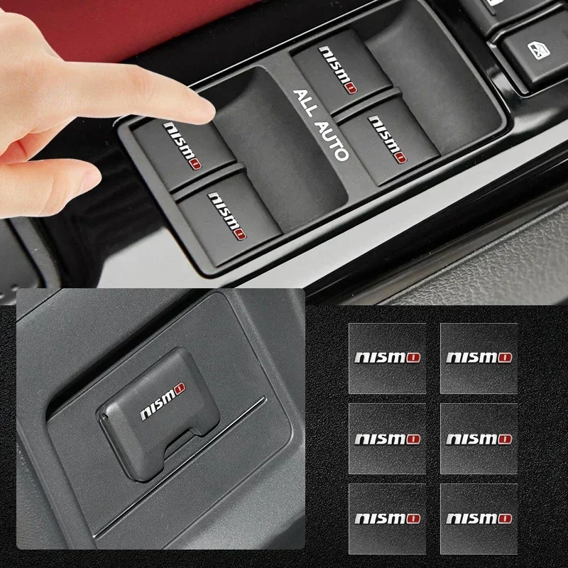 1/2/5/10 шт. наклейка на кнопку подъема окна автомобиля руль для Nissan Nismo Qashqai Teana X Trail T32