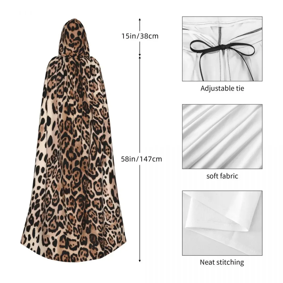 Накидка унисекс из полиэстера с капюшоном