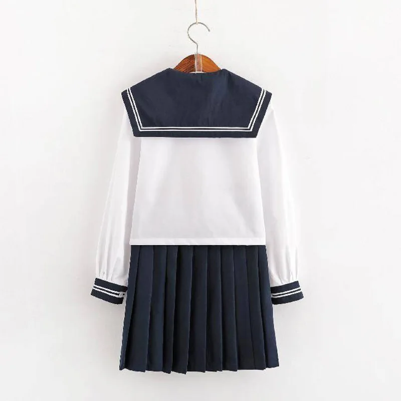 Сейлор Костюм Seifuku Ранняя одежда для школьниц темно-синий костюм косплея JK из
