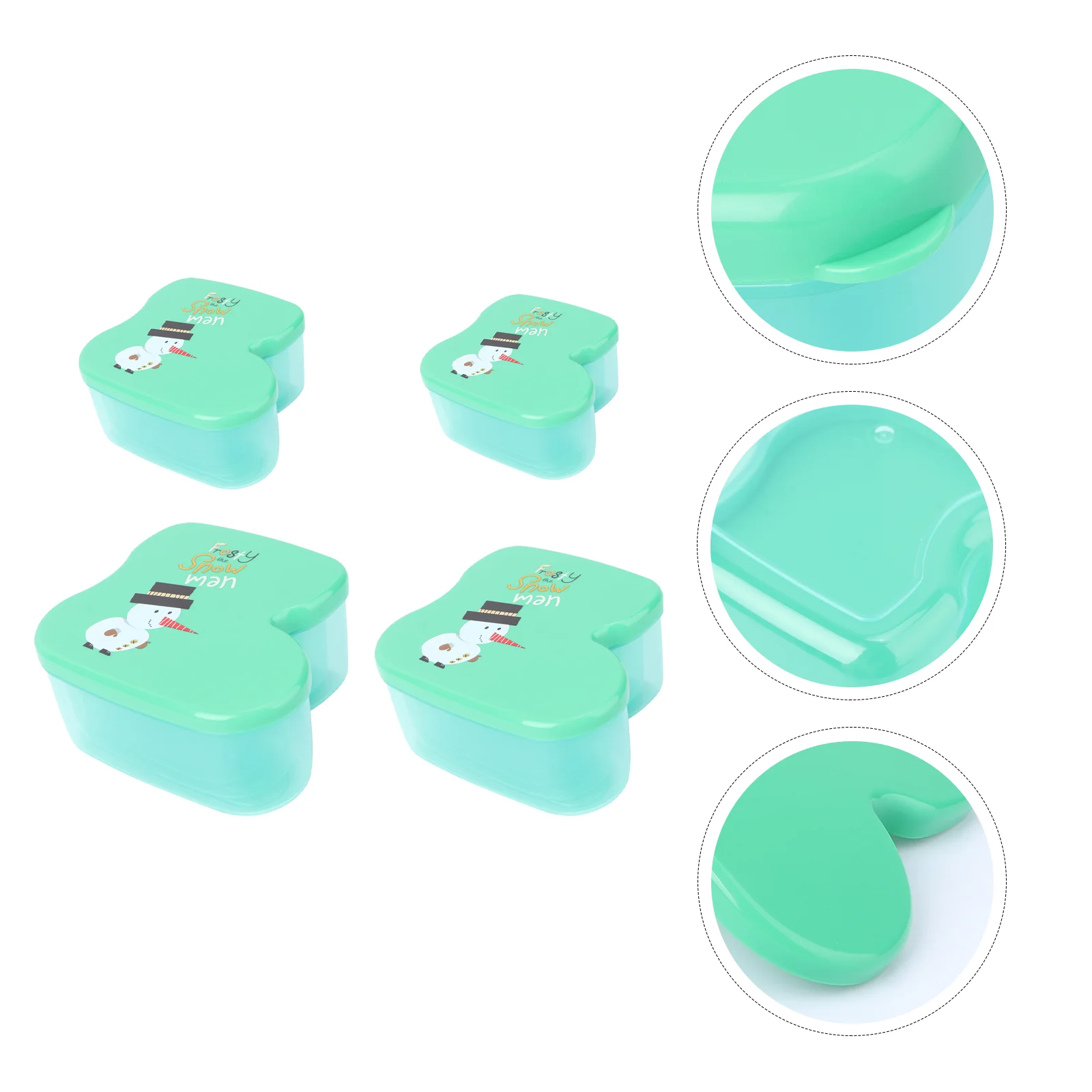 

4Pcs Candy Box Christmas Candy Case Preservation Container Candy Storage Case