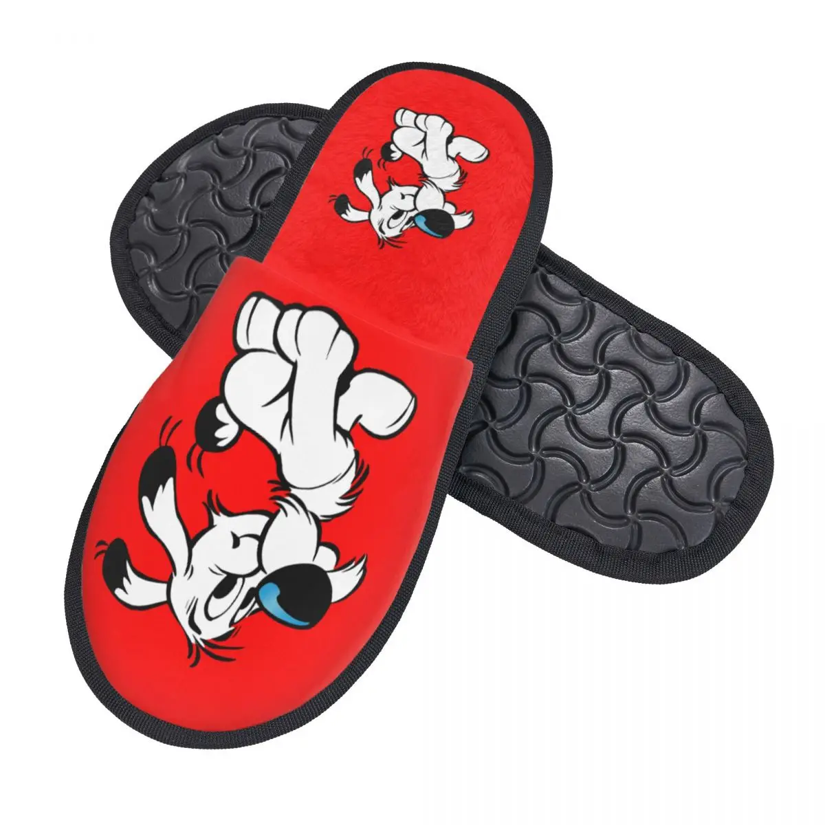 Пользовательские гостевые тапочки Астерикс и Обеликс Dogmatix для ванной комнаты